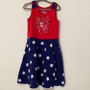 America the Beauitful Tank Dress 4th of July, Memorial Day size 5